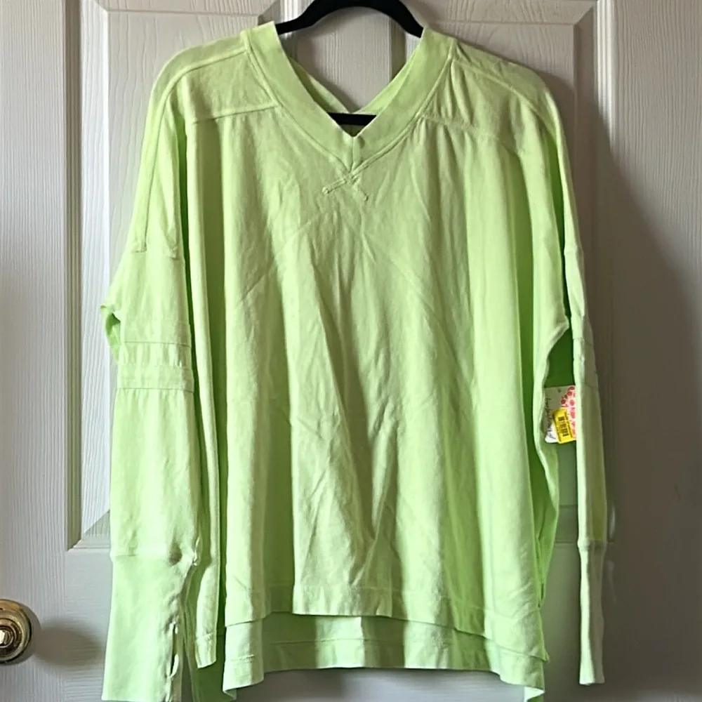Free People Movement‎ Women’s All Star Layer in Lightning Lime Size XS/Small New